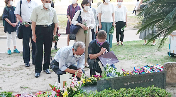 8月5日に行われた「損保従業員原爆犠牲者慰霊祭」